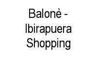 Logo Balonè - Ibirapuera Shopping em Indianópolis