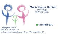 Logo Psicóloga Marta Souza - Crp: 06/123883 em Vila Romana