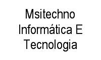 Logo Msitechno Informática E Tecnologia