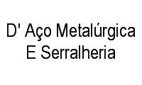 Logo D' Aço Metalúrgica E Serralheria em Cordeiros