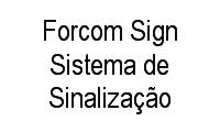 Logo Forcom Sign Sistema de Sinalização em Méier