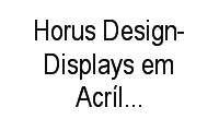 Logo Horus Design-Displays em Acrílico & Corte Laser em Caiçaras