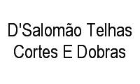 Logo D'Salomão Telhas Cortes E Dobras em Vera Cruz