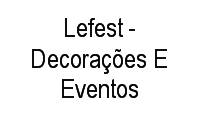 Logo Lefest - Decorações E Eventos em Jardim Cristalino