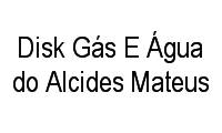 Logo Disk Gás E Água do Alcides Mateus
