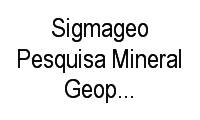 Logo Sigmageo Pesquisa Mineral Geoproc. E Meio Ambiente