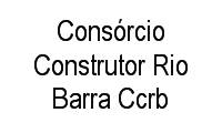 Logo Consórcio Construtor Rio Barra Ccrb em São Conrado