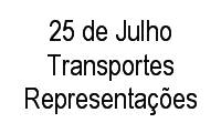Logo 25 de Julho Transportes Representações em Bonsucesso
