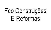 Logo Fco Construções E Reformas