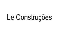Logo Le Construções em Tijuca