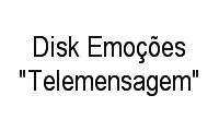 Logo Disk Emoções "Telemensagem"