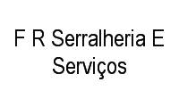 Logo F R Serralheria E Serviços em São Jorge
