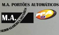 Logo M A PORTÕES AUTOMÁTICOS em Conjunto Residencial Estrela do Sul