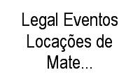 Logo Legal Eventos Locações de Materiais para Festas em Alvarenga