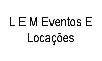 Logo L E M Eventos E Locações em Jardim Caxambu