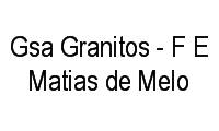 Logo Gsa Granitos - F E Matias de Melo em Tiradentes