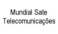 Logo Mundial Sate Telecomunicações em Setor Militar Urbano