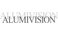 Logo Alumivision Esquadrias em Novo Mundo