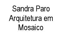 Logo Sandra Paro Arquitetura em Mosaico em Pina