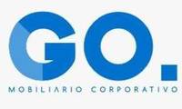 Logo GO. Mobiliário Corporativo em Gardênia Azul