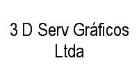 Logo 3 D Serv Gráficos em Garcia