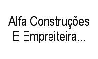 Logo Alfa Construções E Empreiteira de Mão de Obra em Fazenda Santo Antônio