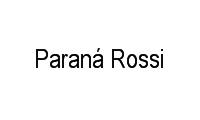 Logo Paraná Rossi em Água Verde