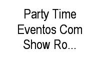 Logo Party Time Eventos Com Show Room Esperando Você em Passo da Areia