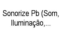 Logo Sonorize Pb (Som, Iluminação, Grids,Piso de Vidro) em Ipês