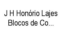 Logo J H Honório Lajes Blocos de Concreto Todo Rj
