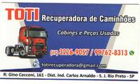 Logo Toti Recuperadora de Caminhões & Comércio de Peças em Distrito Industrial Doutor Carlos Arnaldo e Silva