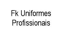 Logo Fk Uniformes Profissionais em Contorno