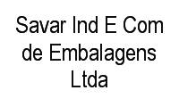 Logo Savar Ind E Com de Embalagens