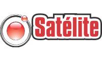 Logo Satélite Segurança Eletrônica E Informática em Vermelha