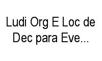 Logo Ludi Org E Loc de Dec para Eventos Infantis em Santo Amaro