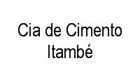 Logo Cia de Cimento Itambé em Cristal
