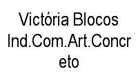 Logo Victória Blocos Ind.Com.Art.Concreto em Chácaras Ponte Seca