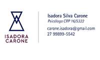 Logo Psicóloga Isadora Carone em Jardim da Penha