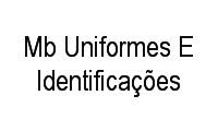 Logo Mb Uniformes E Identificações em Santos Dumont
