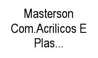 Logo Masterson Com.Acrilicos E Plasts.Indls.