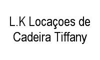 Logo L.K Locaçoes de Cadeira Tiffany em São Braz