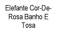 Logo Elefante Cor-De-Rosa Banho E Tosa em Cidade Alta