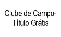 Logo Clube de Campo-Título Grátis em Núcleo do Engordador