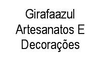 Logo Girafaazul Artesanatos E Decorações