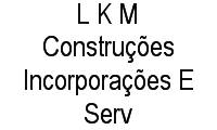 Logo L K M Construções Incorporações E Serv em Pajuçara