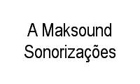 Logo A Maksound Sonorizações em Tristeza
