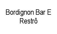 Logo Bordignon Bar E Restrô em Pilarzinho