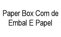 Logo Paper Box Com de Embal E Papel