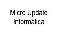 Logo Micro Update Informática em Cristal