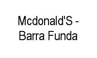 Logo Mcdonald'S - Barra Funda em Água Branca